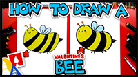 How to Draw a Valentine’s Bee