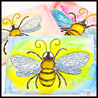 How to Draw a Bee | Drawing and Painting Idea