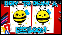 How to Draw a Beelloon (Bee + Balloon)