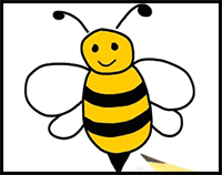 How to Draw a Bee