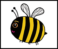 How to Draw a Bee