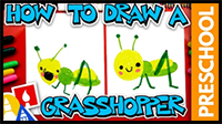 How to Draw a Grasshopper – Preschool