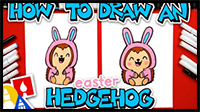 How to Draw an Easter Hedgehog