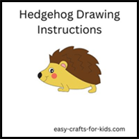How to Draw an Easy Hedgehog - Hedgehog Drawing Step by Step