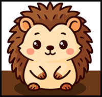 How to Draw a Cute Hedgehog: Easy Step by Step Tutorial for Kids