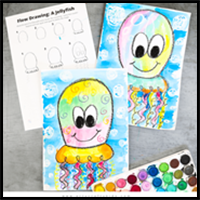 Flow Drawing for Kids: How to Draw a Jellyfish
