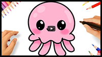 How to Draw a Cute Jellyfish Easy