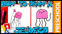 How to Draw a Jellyfish - Preschool