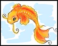 How to Draw a Koi Fish