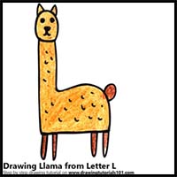 How to Draw a Llama from Letter L