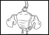 How to Draw Larry the Lobster from SpongeBob SquarePants
