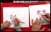 How to Draw a Cartoon Mouse