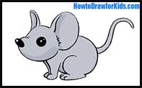 How to Draw a Mouse for Kids