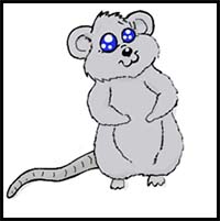 How to Draw a Cartoon Manga Mouse