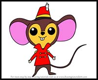 How to Draw Chibi Timothy Q. Mouse from Dumbo