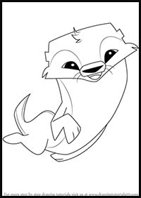 How to Draw Otter from Animal Jam
