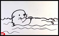 How to Draw an Otter (Cute)