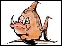 How to Draw a Piranha Fish