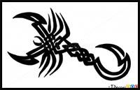 How to Draw Scorpion, Tattoo Designs