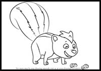 How to Draw Skunk from PAW Patrol