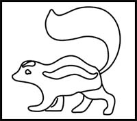 How to Draw a Skunk