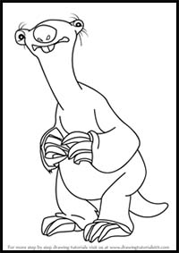 How to Draw Sid from Ice Age
