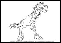 How to Draw Bubbha from The Good Dinosaur