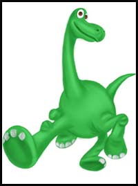 How to Draw Arlo from The Good Dinosaur