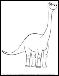 How to Draw Libby from The Good Dinosaur