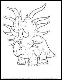 How to Draw Forrest Woodbush from The Good Dinosaur