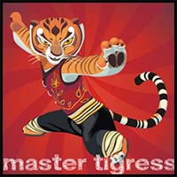How to Draw Master Tigress from Kung Fu Panda 1 and 2 with Easy Lesson for Kids