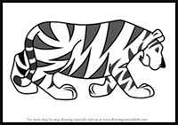 How to Draw a Tiger Tattoo