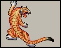How to Draw a Tiger Tattoo