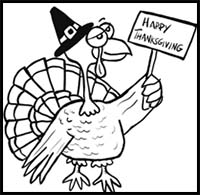How to Draw Turkeys for Thanksgiving – Step by Step Drawing Tutorial