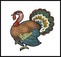 How to Draw a Thanksgiving Turkey
