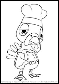 How to Draw Franklin from Animal Crossing