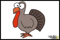 How to Draw a Simple Turkey