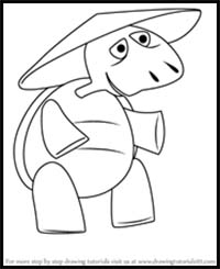 How to Draw Dr. Turtle from Skunk Fu!