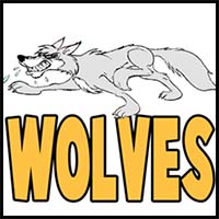 How to Draw Cartoon Vicious Wolves in Easy Step by Step Drawing Tutorial