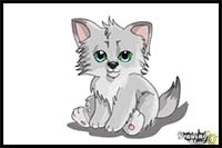 How to Draw a Baby Wolf