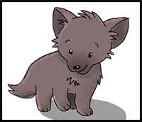 How to Draw a Wolf for Kids
