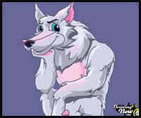 How to Draw a Furry Wolf