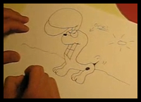 Drawing Odie from Garfield