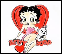 draw betty boop