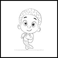 How to Draw Goby from Bubble Guppies