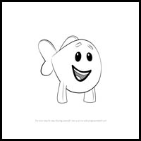 How to Draw Little Fish from Bubble Guppies