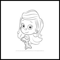 How to Draw Molly from Bubble Guppies