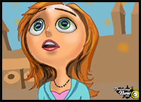 How to Draw Sam Sparks from Cloudy With a Chance Of Meatballs