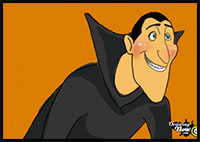 How to Draw Dracula from Hotel Transylvania