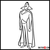 How to Draw Dracula | Hotel Transylvania